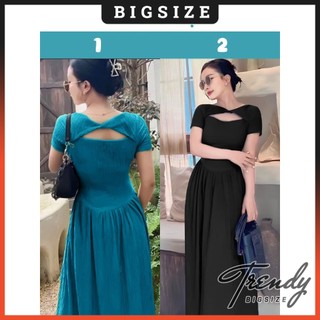 Đầm Váy Nữ Bigsize 50-95kg Mặc Được 2 Kiểu Chất Thun Xốp Trendy