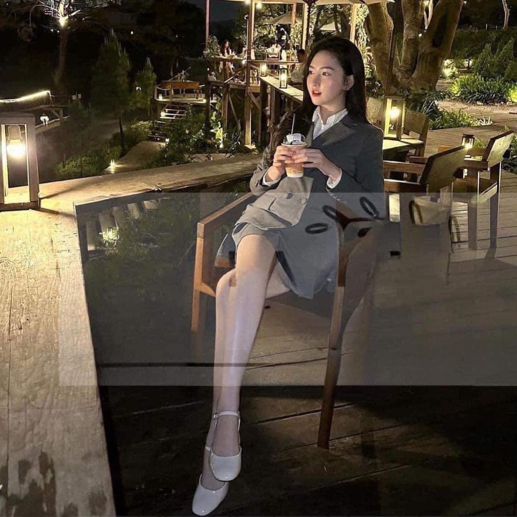 Giày Gót Vuông 2 Màu Z.a.r.a