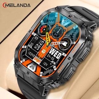 Đồng hồ thông minh K61Pro 1.96 "Màn hình AMOLED Cuộc gọi Bluetooth Đồng hồ thông minh Theo dõi thể thao La bàn Theo dõi sức khỏe Đồng hồ thông minh cho Android IOS K61Pro