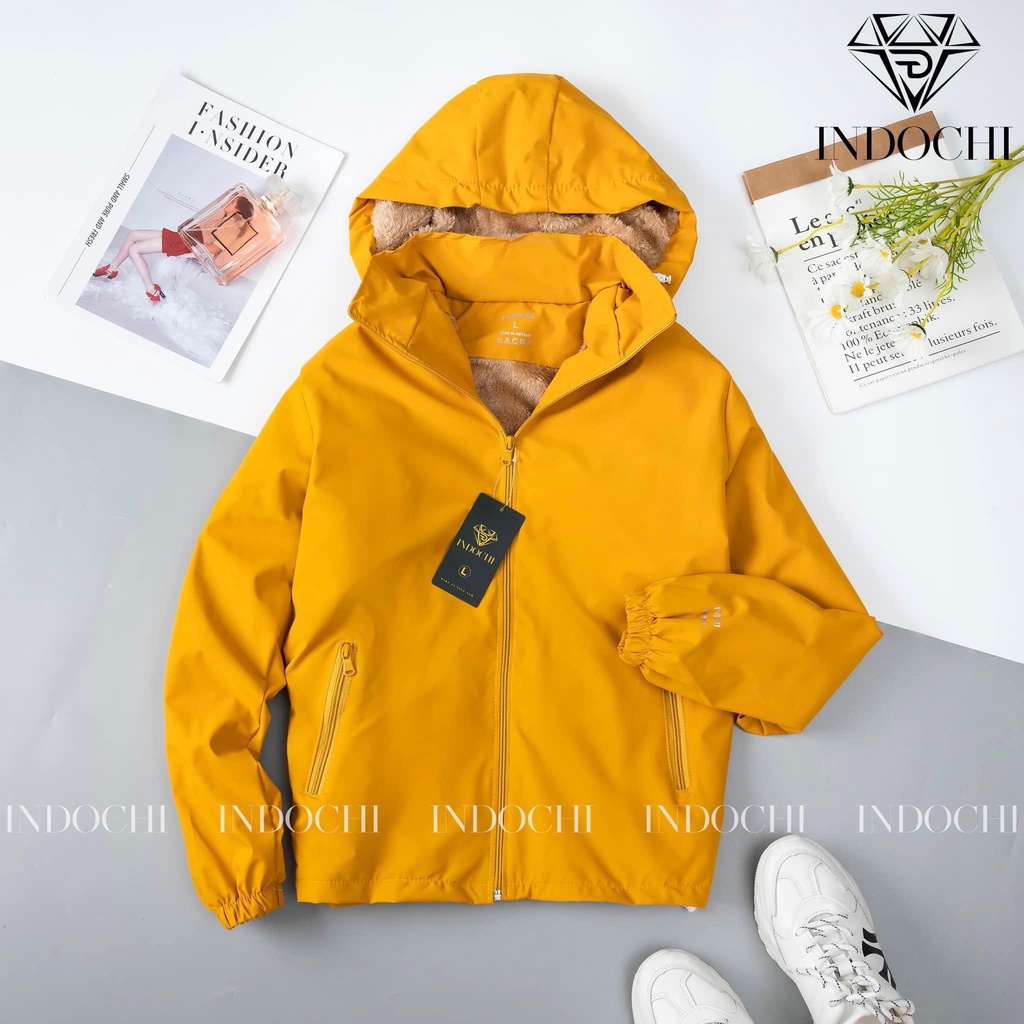 Áo Khoác Gió Lót Lông Nữ Cao Cấp Indochi - Áo Lót Lông Dày Dặn, Ấm Áp Cho Mùa Đông