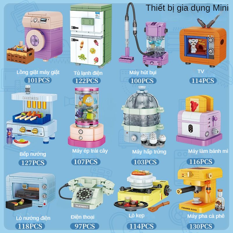 Bộ Đồ Chơi Lắp Ráp Quán Cà Phê mini Cho Bé Gái