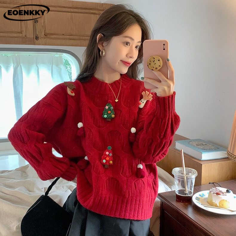 EOENKKY Áo Len áo khoác cardigan Trendy Đơn giản Phong cách thời trang WXF23B0PJX 46Z231117
