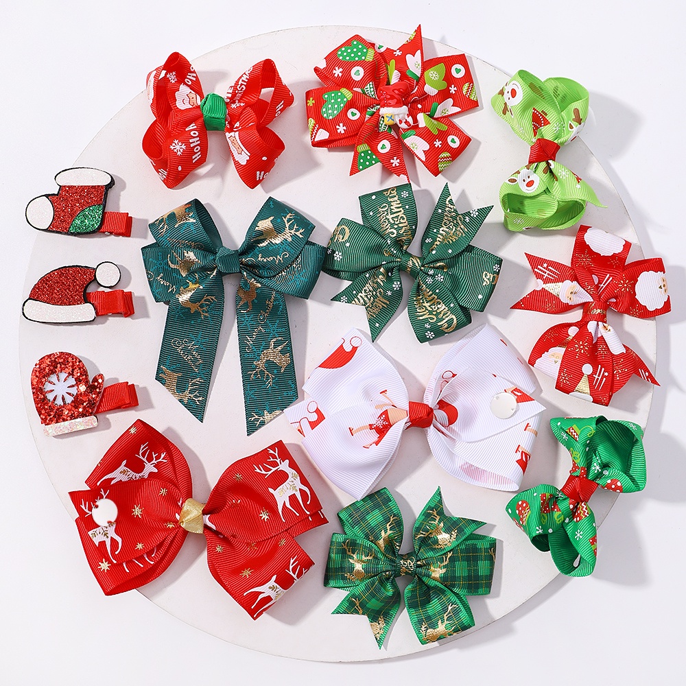 1 Kẹp Tóc Hình Tuần Lộc Giáng Sinh Dễ Thương