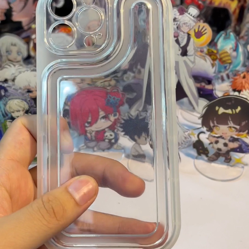 Set Charm Jujutsu Kaisen Gojo Satoru Geto Suguru 1.8cm tặng kèm ốp lưng điện thoại iPhone phụ kiện trang trí dễ thương