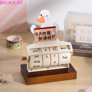 Lịch gỗ để bàn 2lip xoay được làm quà sinh nhật sáng tạo