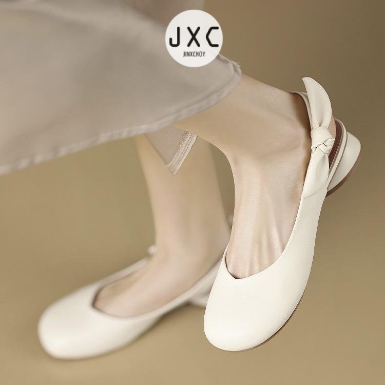 JINxCHOYGiày Sandal Da PU Đế Dày Mềm Mại Thời Trang Mùa Hè Dành Cho Nữ