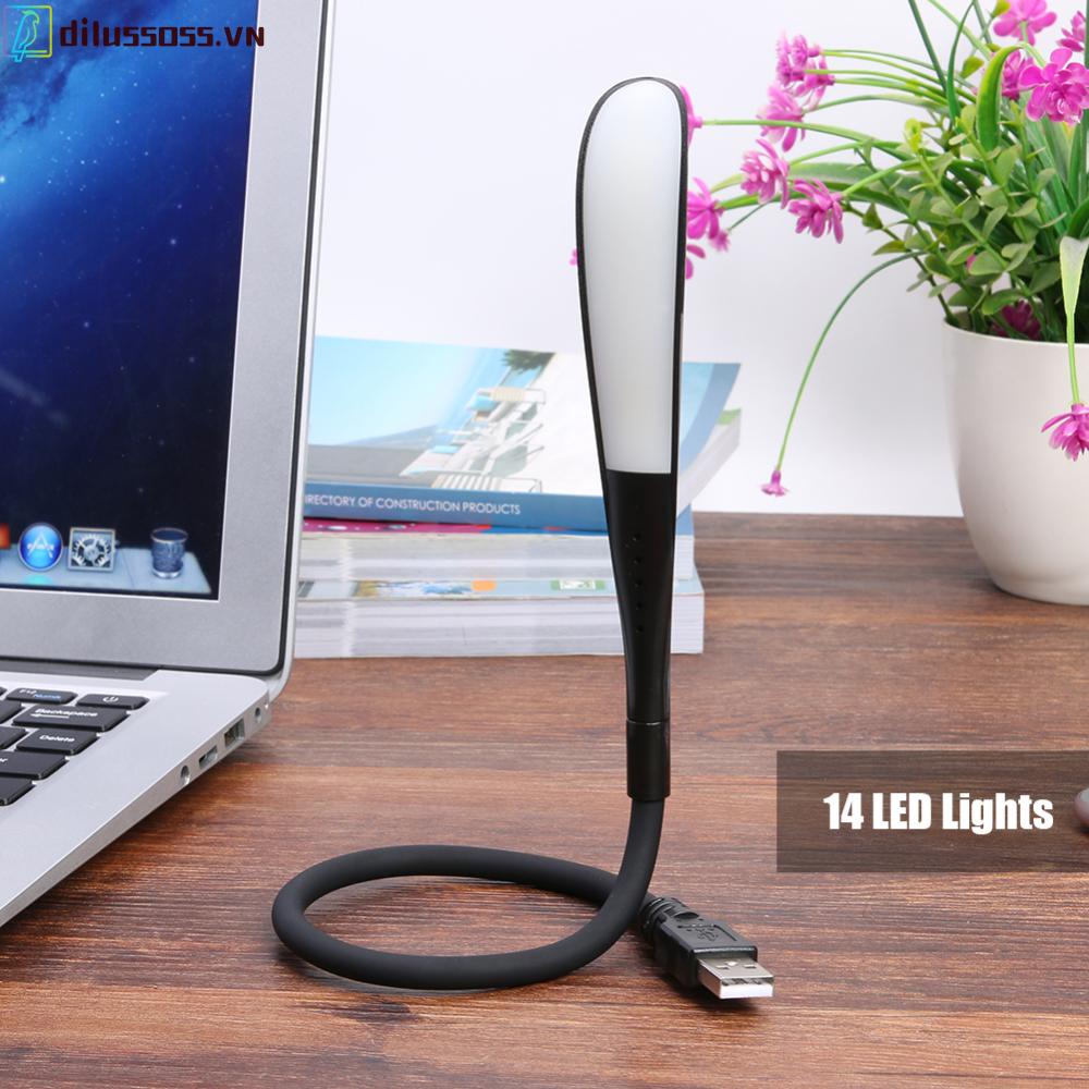 Đèn Đọc Sách mini 14 led usb Dành Cho Máy Tính Để Bàn / laptop