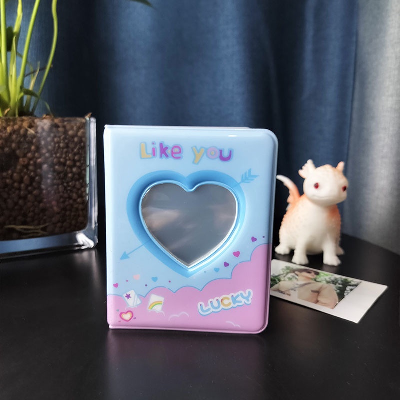 Album Đựng Thẻ idol mini Ba inch Họa Tiết Trái Tim