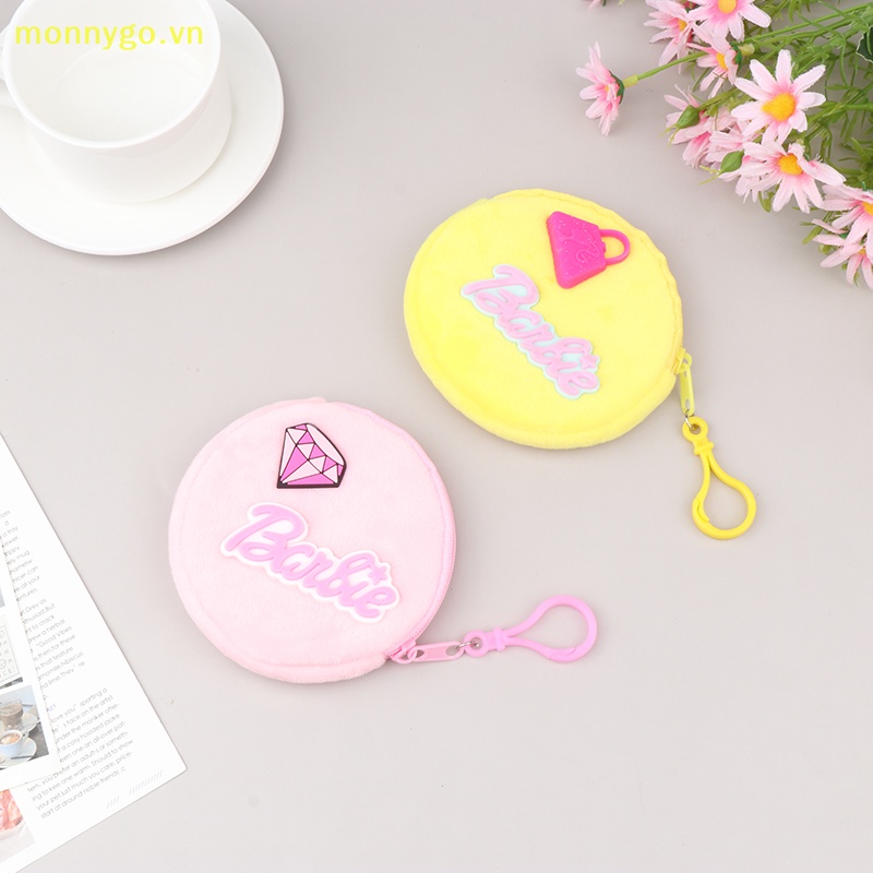 Monnygo Ví Bông Đựng Tiền Xu In Chữ barbie mini Dễ Thương Cho Nữ vn