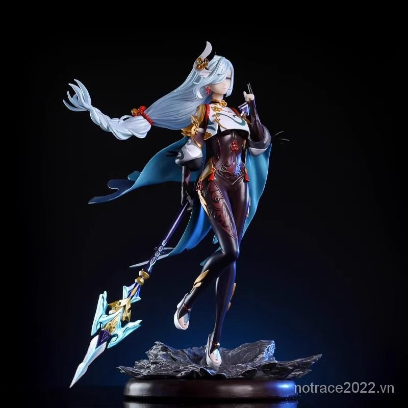 ★Genshin Impact★Liyue shenhe Quạt Hai Chiều Làm Mô Hình Búp Bê Trang Trí