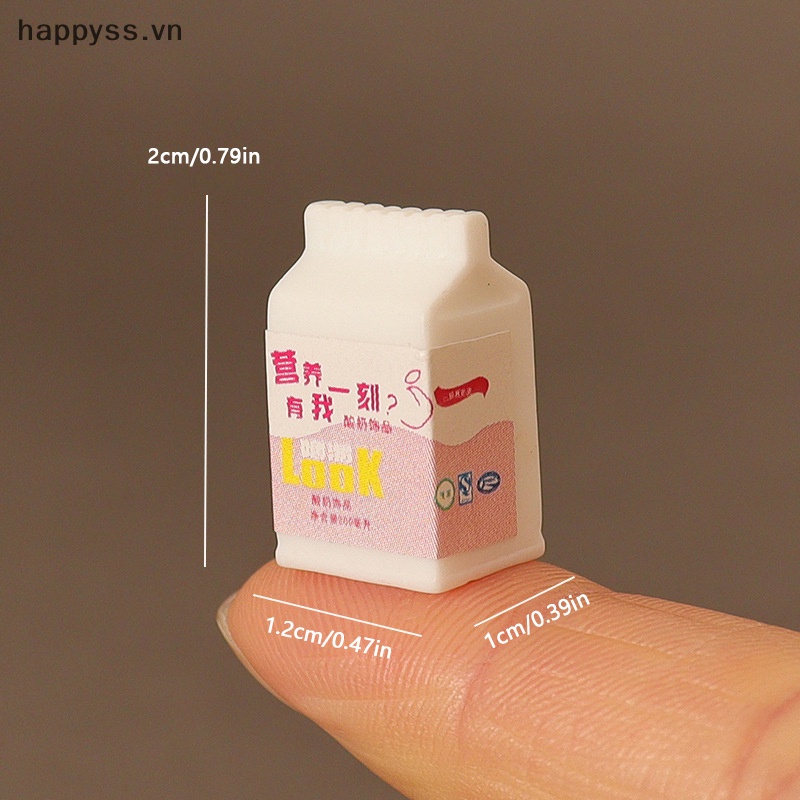 Set 5 Hộp Sữa Thu Nhỏ Trang Trí Nhà Búp Bê 1 / 12