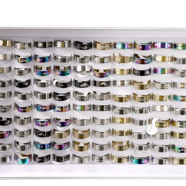 Nhẫn unisex nhiều mẫu thép titan không ri bảo hành 12 tháng - Shop Lộc Độc Và Lạ 92