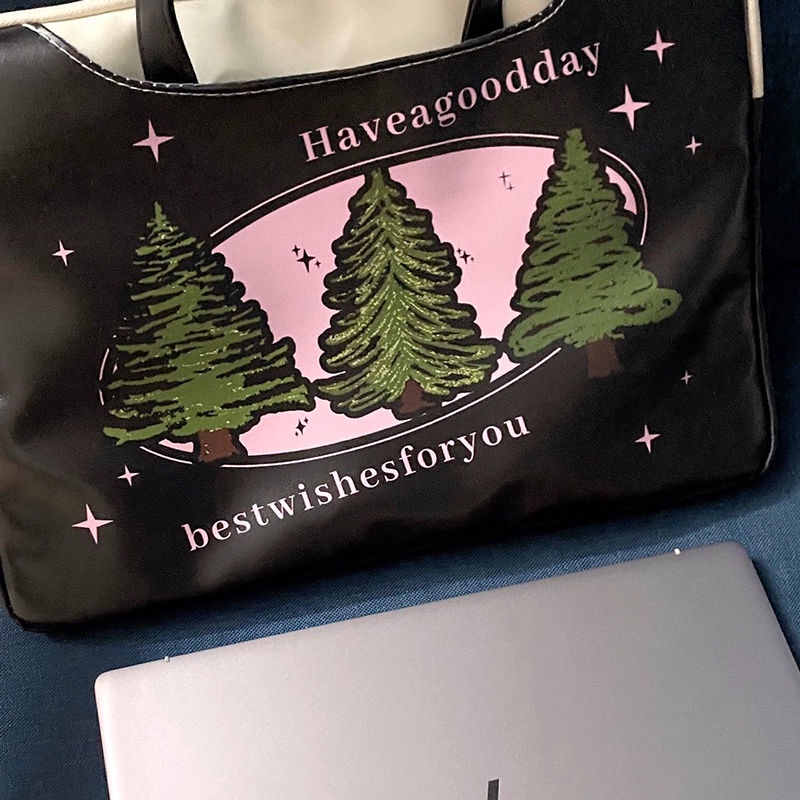 Túi Da pu Đựng laptop Chống Sốc Chống Thấm Nước Họa Tiết Hoạt Hình Cho Nam Và Nữ 13.3 14.1 15 15.6 16.1 17.3inch