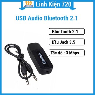 Sản phẩm usb audio bluetooth 2.1 + 1 jack audio 2.1 2 đầu