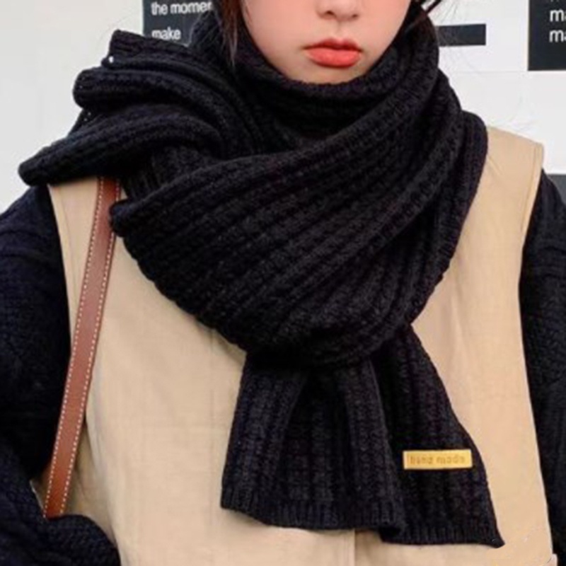 Khăn Choàng Len Trơn Dày Dặn Mềm Mại Ấm Áp Không Bị Xù Lông Cho Nam Và Nữ ryt