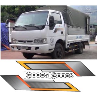 Tem dán sườn xe tải kia 3000s, tem dán sườn xe kia, tem xe tải dán cửa kia, tem xe ô tô tải