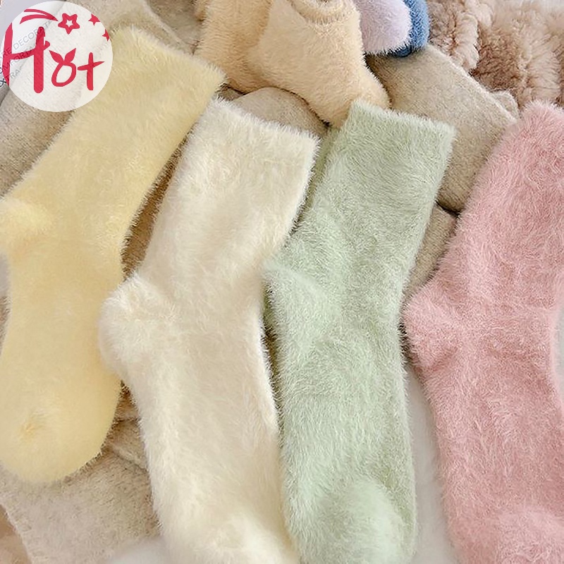 Jr Vớ Nhung San Hô Lông Chồn Dày Co Giãn Giữ Ấm Mùa Thu Đông Cho Nữ vn