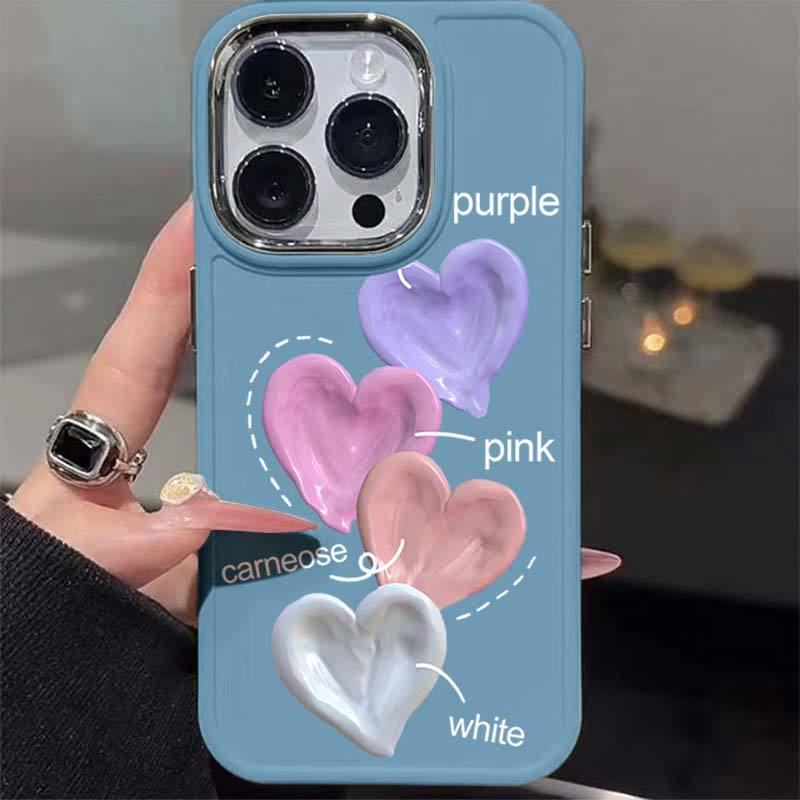 Ốp Điện Thoại Silicon In Chữ Tiếng Anh Màu Bột Tím Cho iphone 7 7plus 8 8plus xs xr 11 12 13 14 15pro plus promax