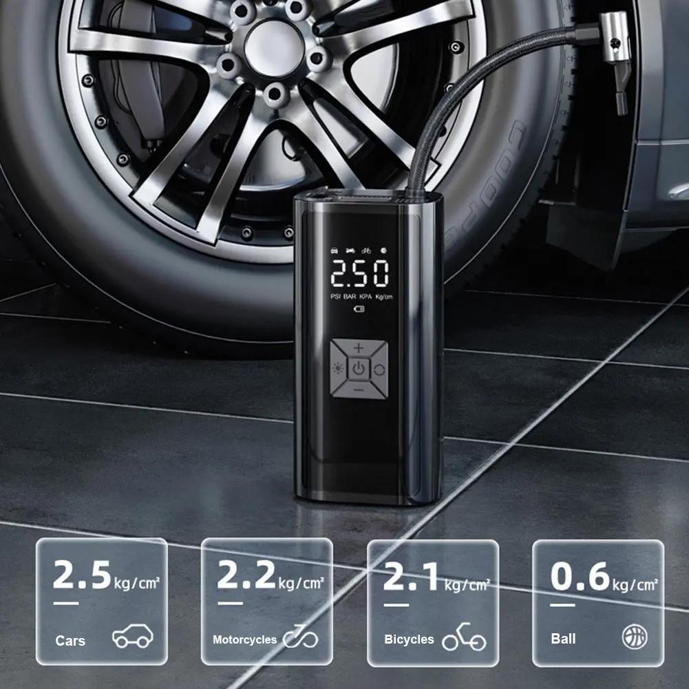 Máy Bơm Lốp Xe Hơi / Tàu Thuyền / Xe Máy Không Dây Di Động 6000mah 12v 150psi Chất Lượng Cao