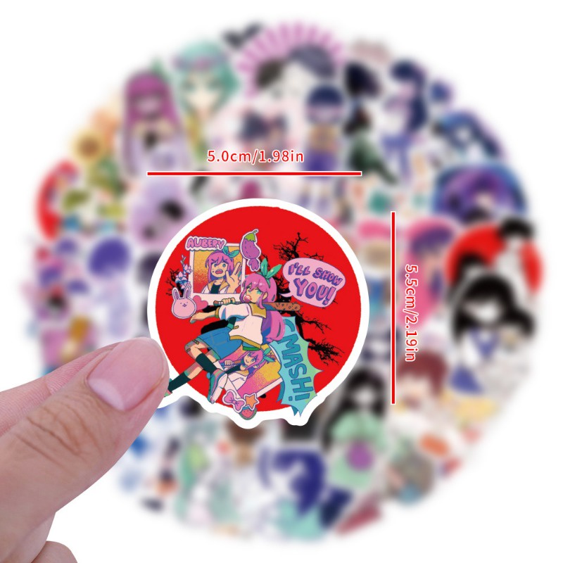 Z & m❀ Hình Dán omori ❀ Bộ 60 Miếng Dán Chống Thấm Nước Đồ Chơi Chất Lượng Cao