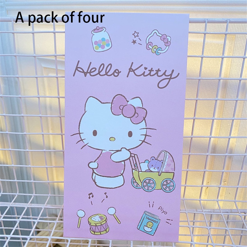 Bộ 4 Bao Lì Xì Đỏ Hoạt Hình sanrio melody 2024