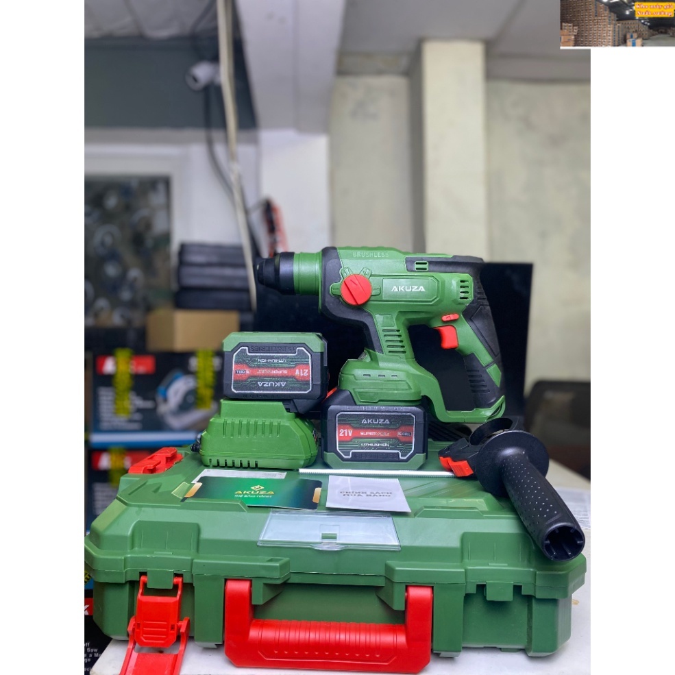 Máy khoan bê tông 3 chức năng- pin AKUZA 2-2601 BL- chân pin phổ thông .PIN 15CELL máy giá xuất xưởn