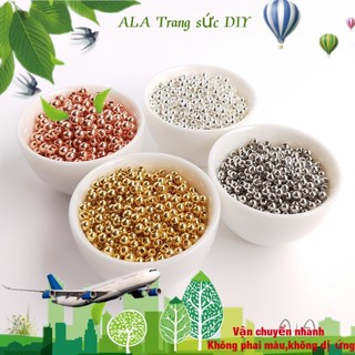 💖Trang sức DIY phụ kiện💖Bảo vệ màu sắc 18K mạ vàng tán hạt mạ vàng thật hạt vàng trắng tách hạt bạc tự làm tay đính cườm phụ kiện trang sức đầu tiên