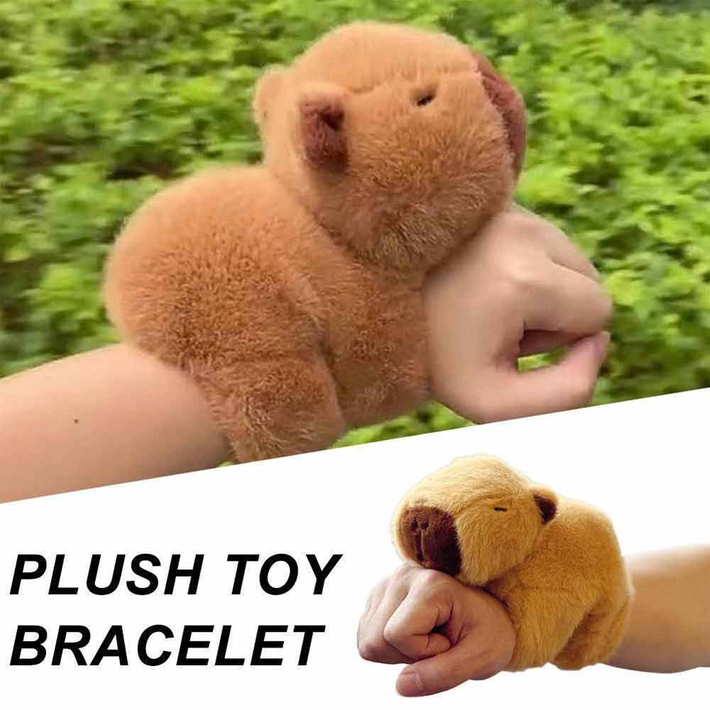 Capybara Plush Snap Band Bracelet -Soft Toy Bracelet Christmas Toy