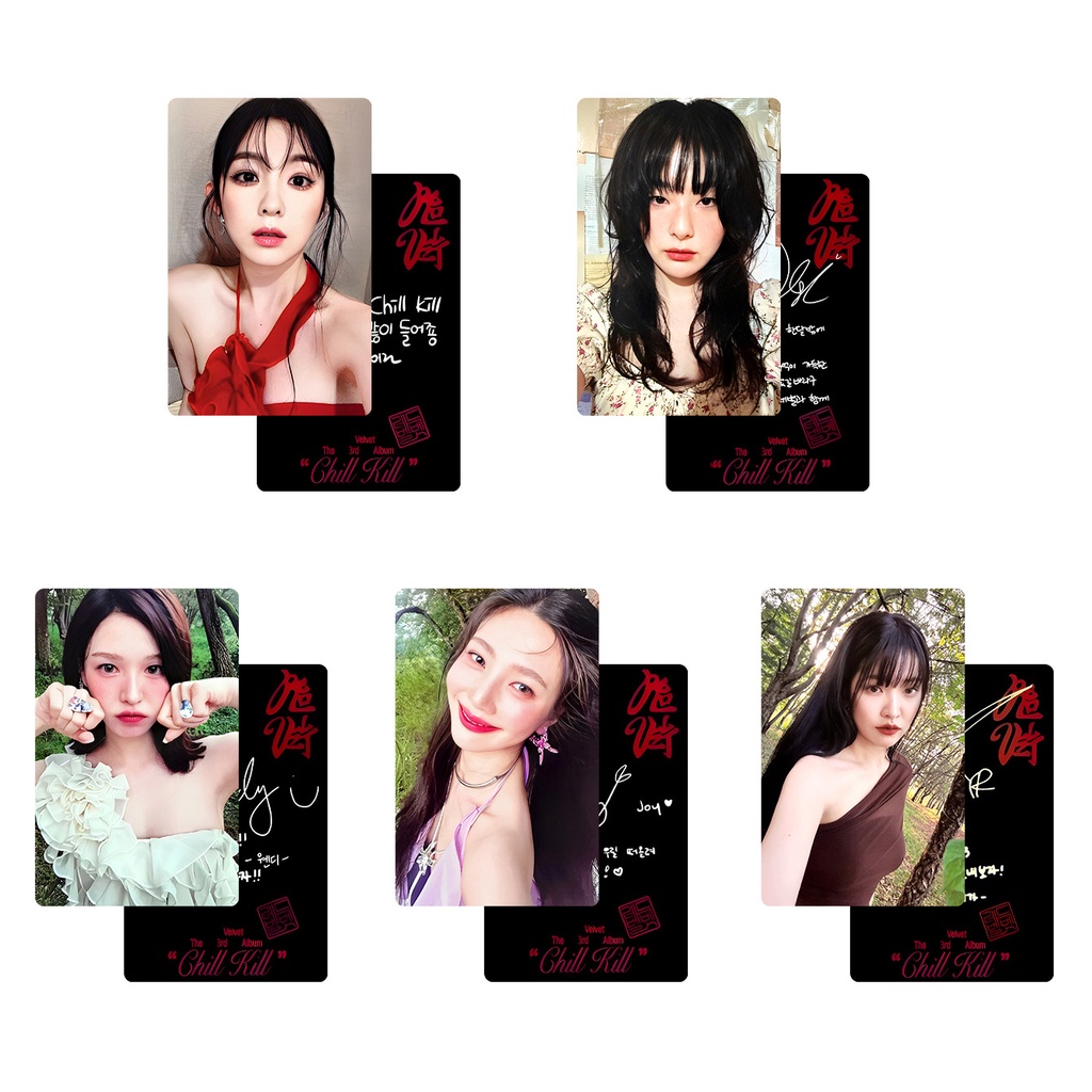 Album Ảnh Nhóm Nhạc red velvet Thẻ