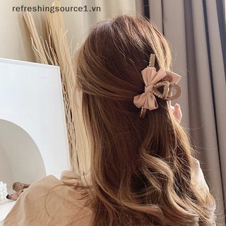 Kẹp Tóc Nơ Đính Đá Thanh Lịch Cá Mập {refre 1.vn}