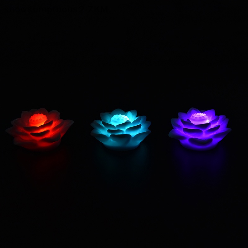 # Snow # Đèn led Hoa Sen Thay Đổi 7 Màu Lãng Mạn.