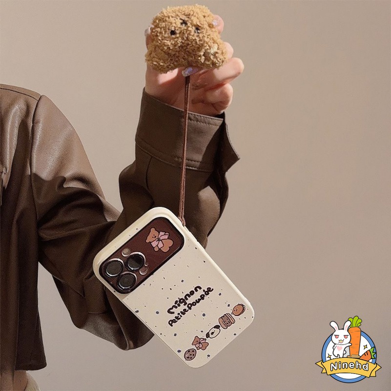 Ốp Điện Thoại Mềm Họa Tiết Gấu teddy Bảo Vệ lens Cho iphone 15 14 13 11 12 pro max iphone 7 8 xr xs x se 2020