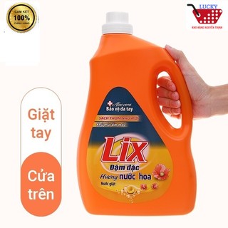 Nước giặt Lix 3,6kg dùng cả giặt tay và giặt máy
