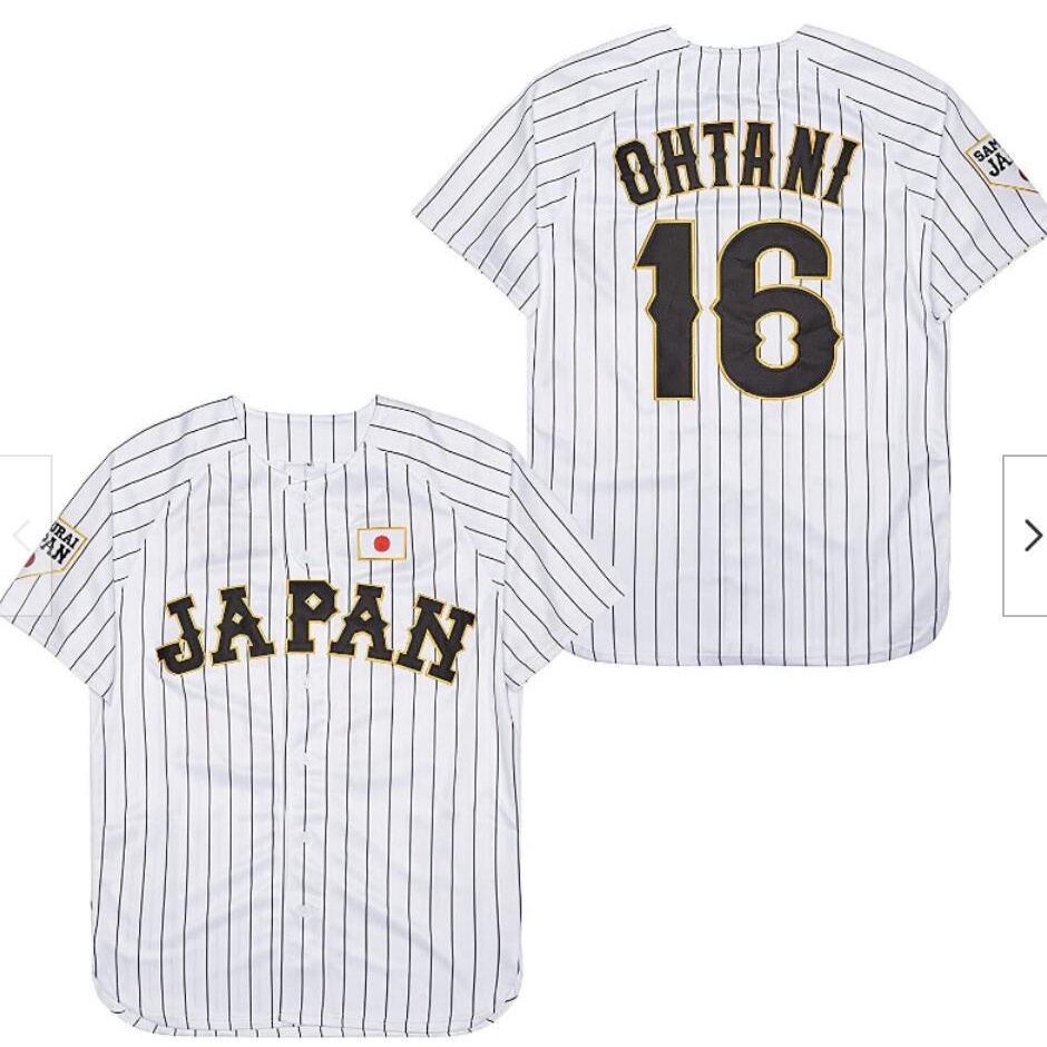 Áo Bóng Chày Màu Trắng Đen Kiểu Cổ Điển 2023 Đội shohei ohtani 16