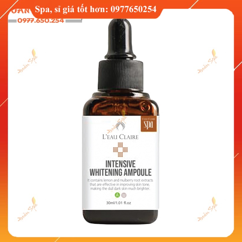 Ampoule Dưỡng Trắng Chuyên Sâu – Intensive Whitening Ampoule Leau Claire