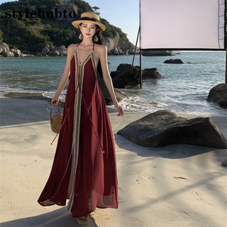 Stylehubto 6966 # 2023 Váy Dài Cao Cấp Thời Trang Pháp
