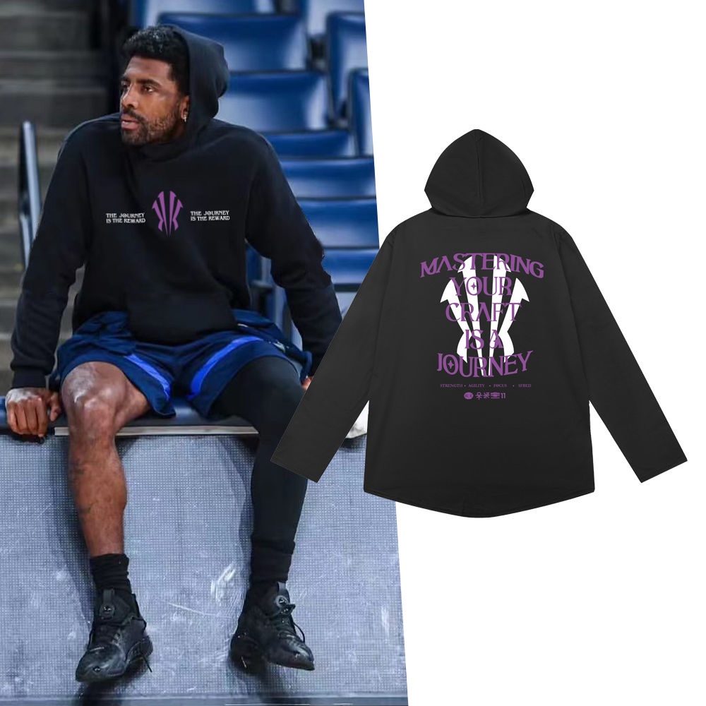  Irving Áo hoodie Thể Thao Dáng Rộng Phong Cách Bóng Rổ Mỹ Thời Trang Thu Đông 
