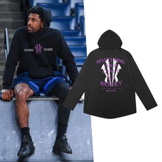 Irving Áo hoodie Thể Thao Dáng Rộng Phong Cách Bóng Rổ Mỹ Thời Trang Thu Đông