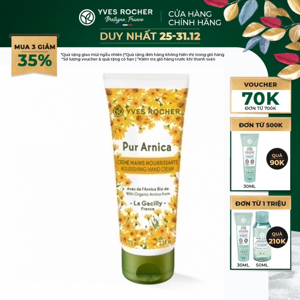 Kem dưỡng tay Yves Rocher Nourishing Hand Cream 75 ml