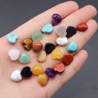 Nhẫn Mặt Trái Tim Pha Lê Tự Nhiên 10mm