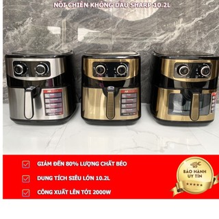  Nồi Chiên Không Dầu SHARP 10.2L KS98 HOMELY Dung Tích Lớn Chiên Nướng Nhiều Món Theo Sở Thích BH 12 Tháng 