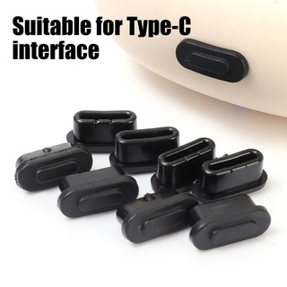 1 / 10 Nút Bịt Cổng Sạc Type C Màu Đen Chống Bụi