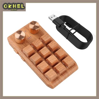 Bàn PhíM Macro Bluetooth 2 NúT 12 PhíM Cho PC / Laptop