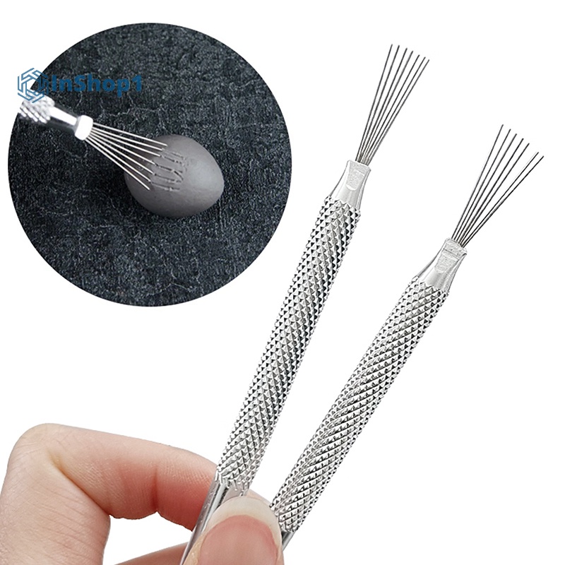[Inshot1] Dụng Cụ Làm Gốm / Đất Sét Polymer 7 Pin Hình Lông Vũ DIY