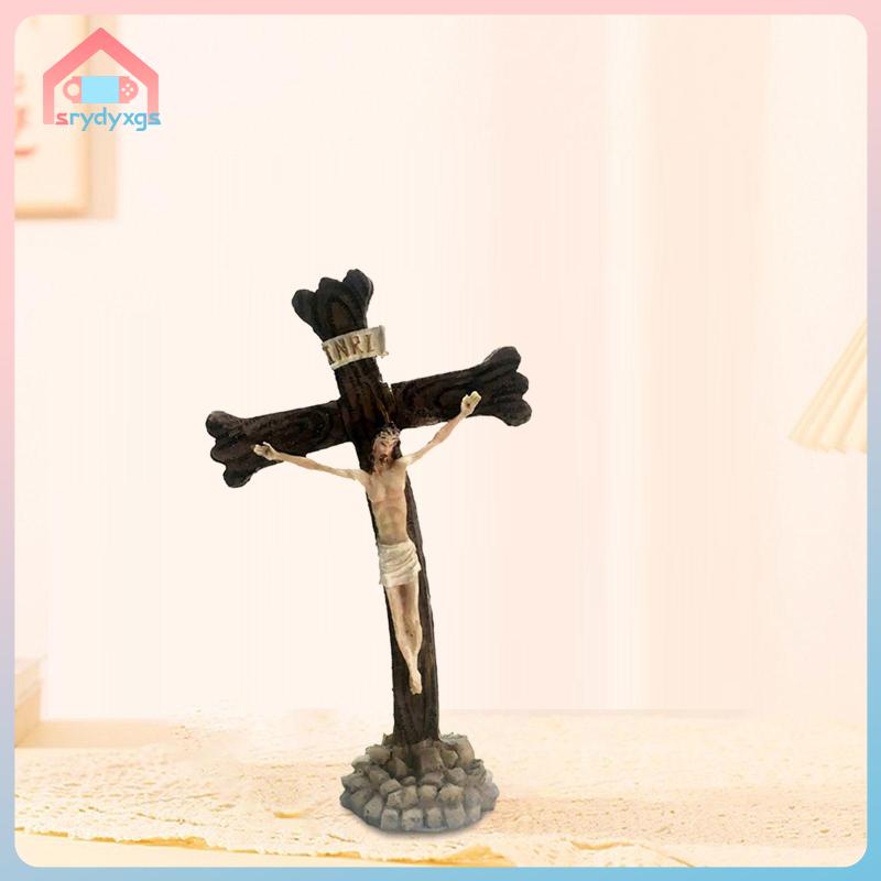 Gemvan Tượng Jesus Crucifix Nghệ Thuật Thủ Công Nghệ Thuật Trang Trí Lò Sưởi