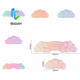 Đệm lót chuột / kê cổ tay hình đám mây màu gradient chống trượt mềm mại tiện dụng