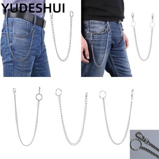 YUDESHUI Dây Xích Bằng Kim Loại Gắn Ví Đeo Thắt Lưng Phong Cách Hip Hop