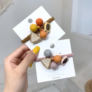 Dây Cột Tóc Đính Hạt Ngọc Trai Dễ Thương Cho Nữ