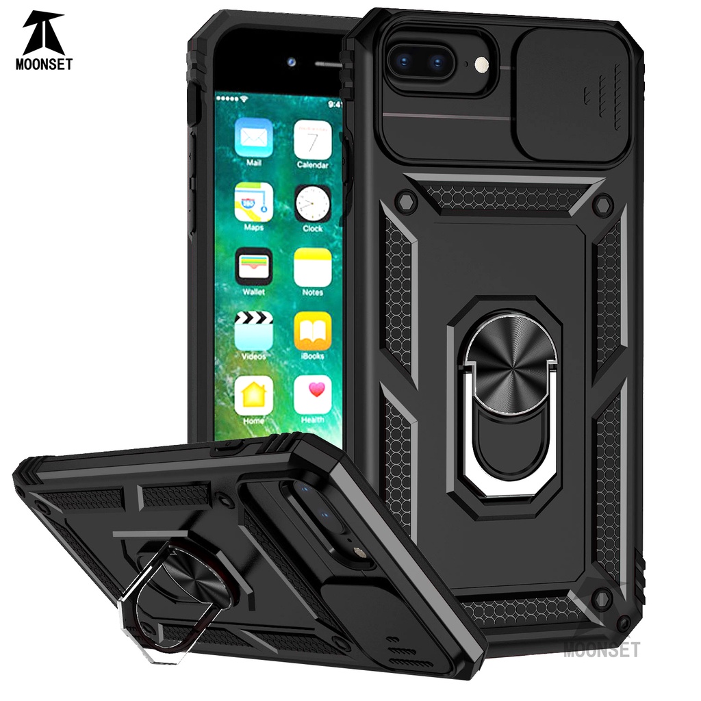 Ốp Điện Thoại Mỏng Có Giá Đỡ Dạng Trượt Bảo Vệ camera Cho iphone 6 7 8 plus se 2020 / se 2022