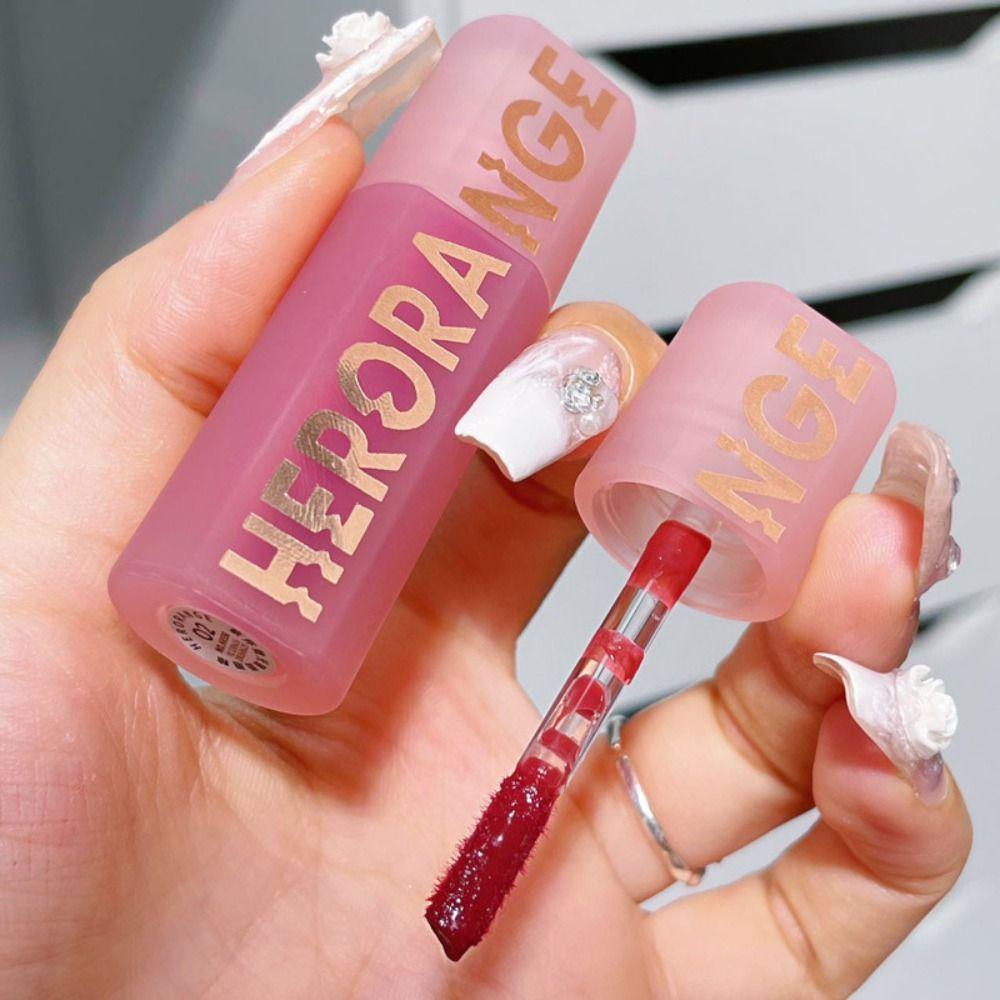 Lombar Son Môi Thạch Tráng Gương Chống Dính Cốc Chống Thấm Nước Nuôi Dưỡng Môi Màu Bóng Nhẹ Kiểu Hàn Quốc